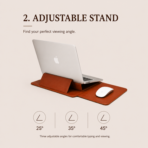 The Fold Sleeve™ – 3-in-1 Laptop Sleeve