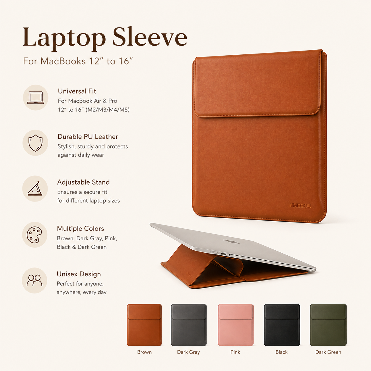 The Fold Sleeve™ – 3-in-1 Laptop Sleeve