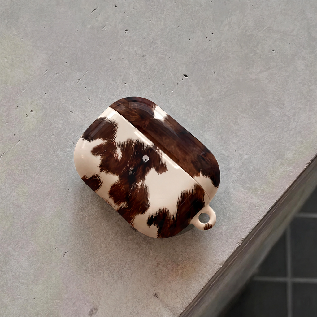 Mocha Cow AirPods Case