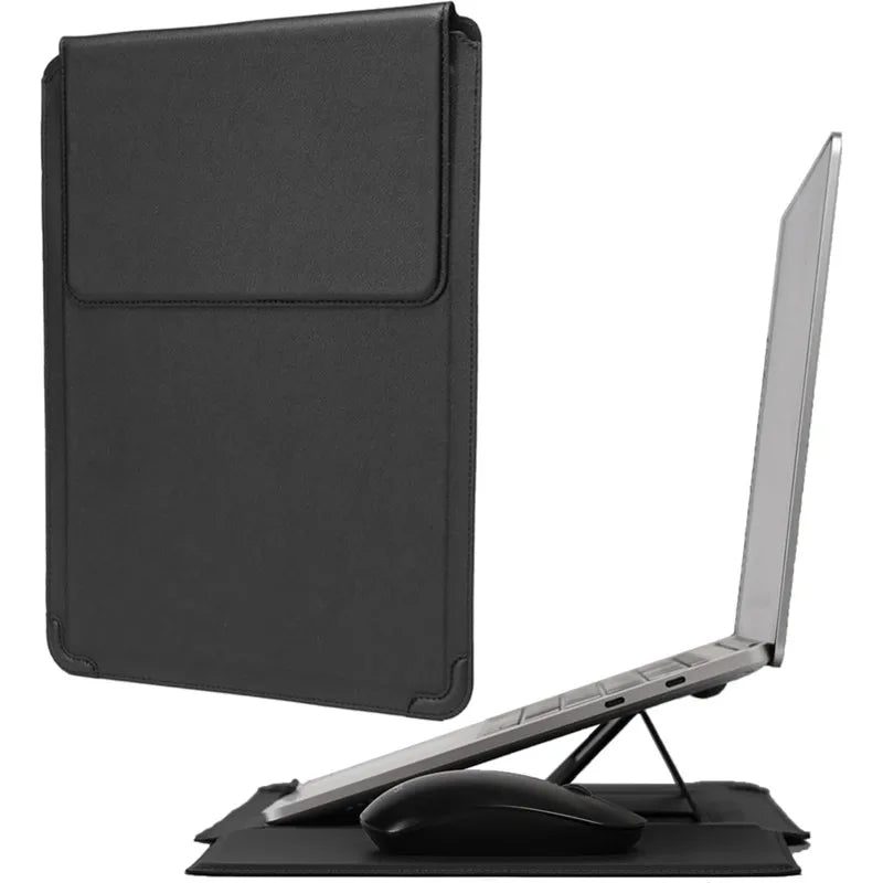 Premium Adjustable Leather Laptop Sleeve - Image 1