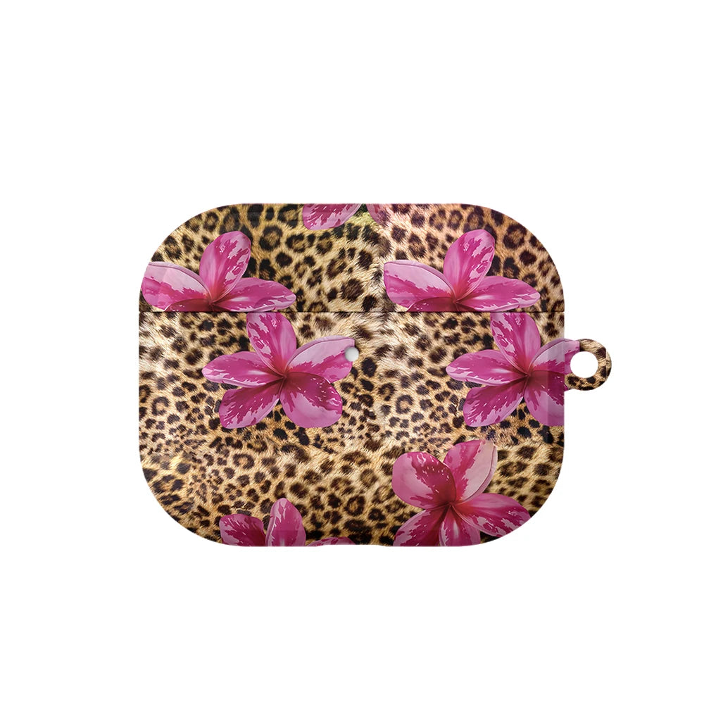 Pink Leopard Bloom AirPods Case
