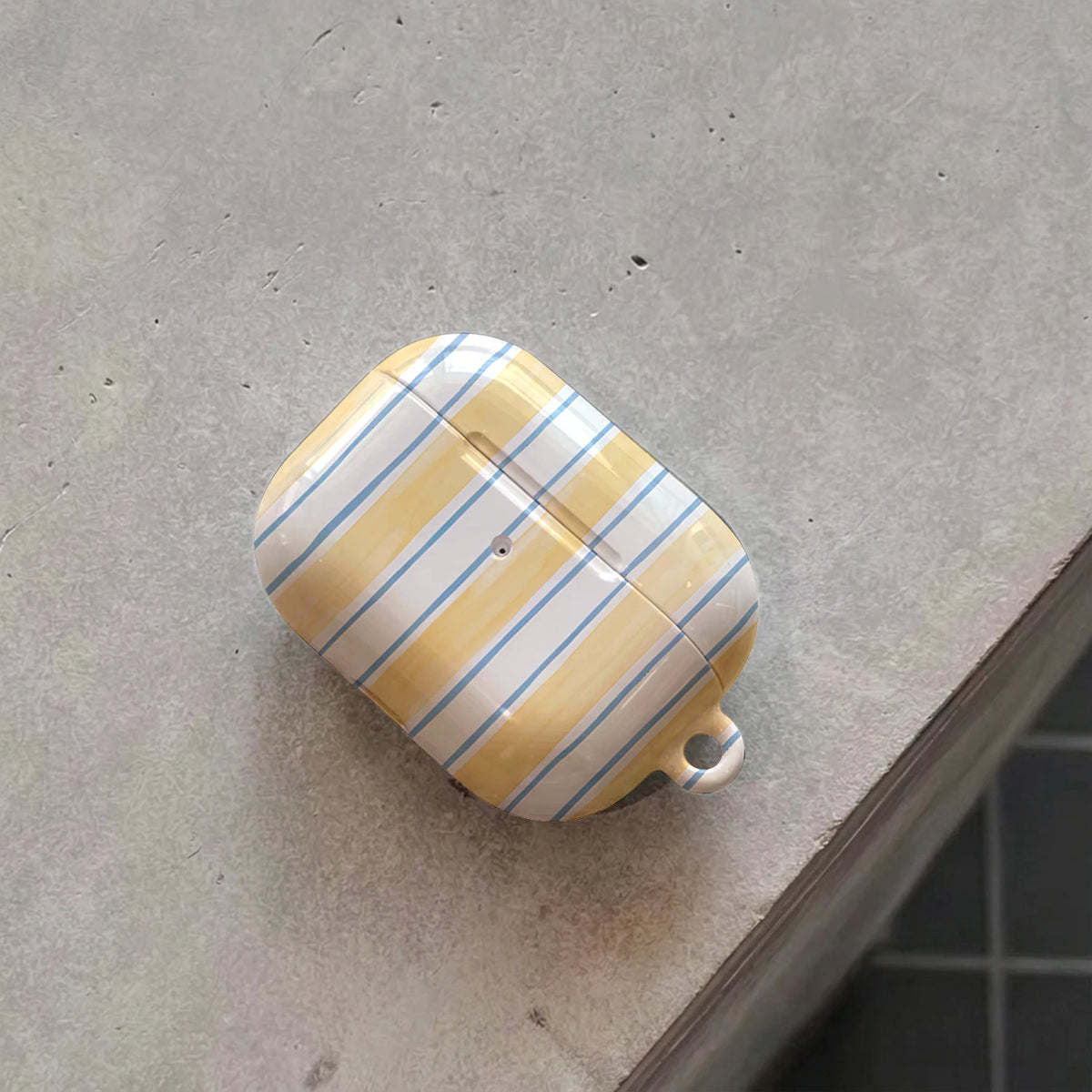 Butter Blue Stripe AirPods Case