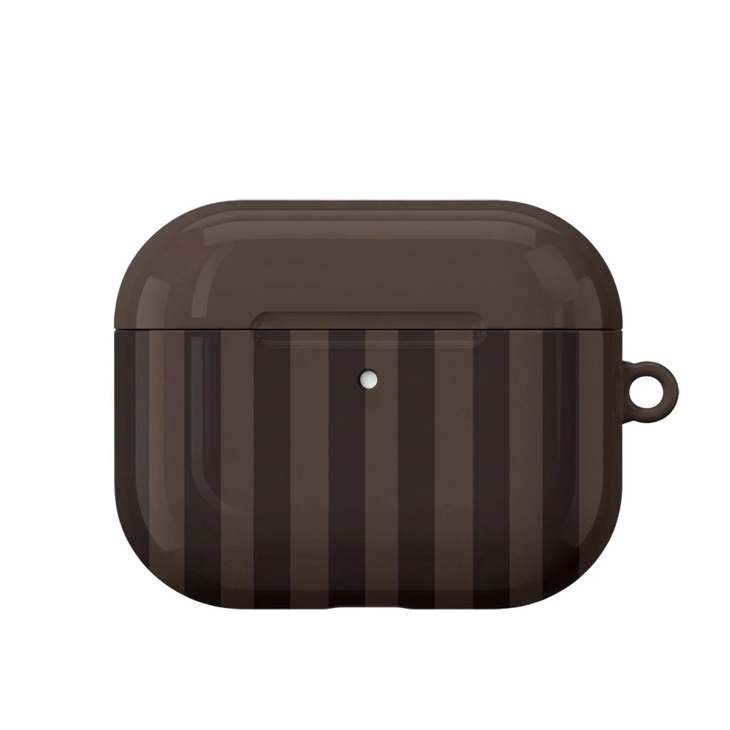 Mocha Stripe AirPods Case
