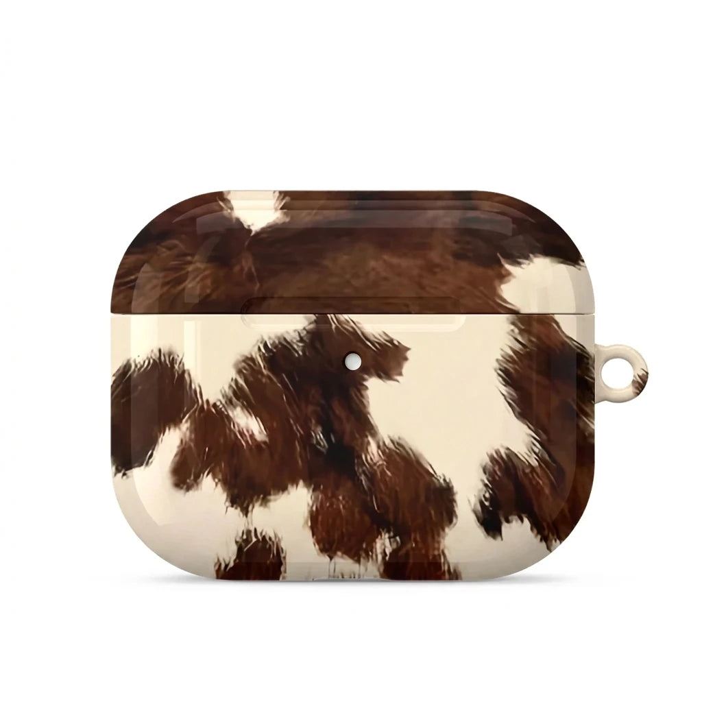 Mocha Cow AirPods Case