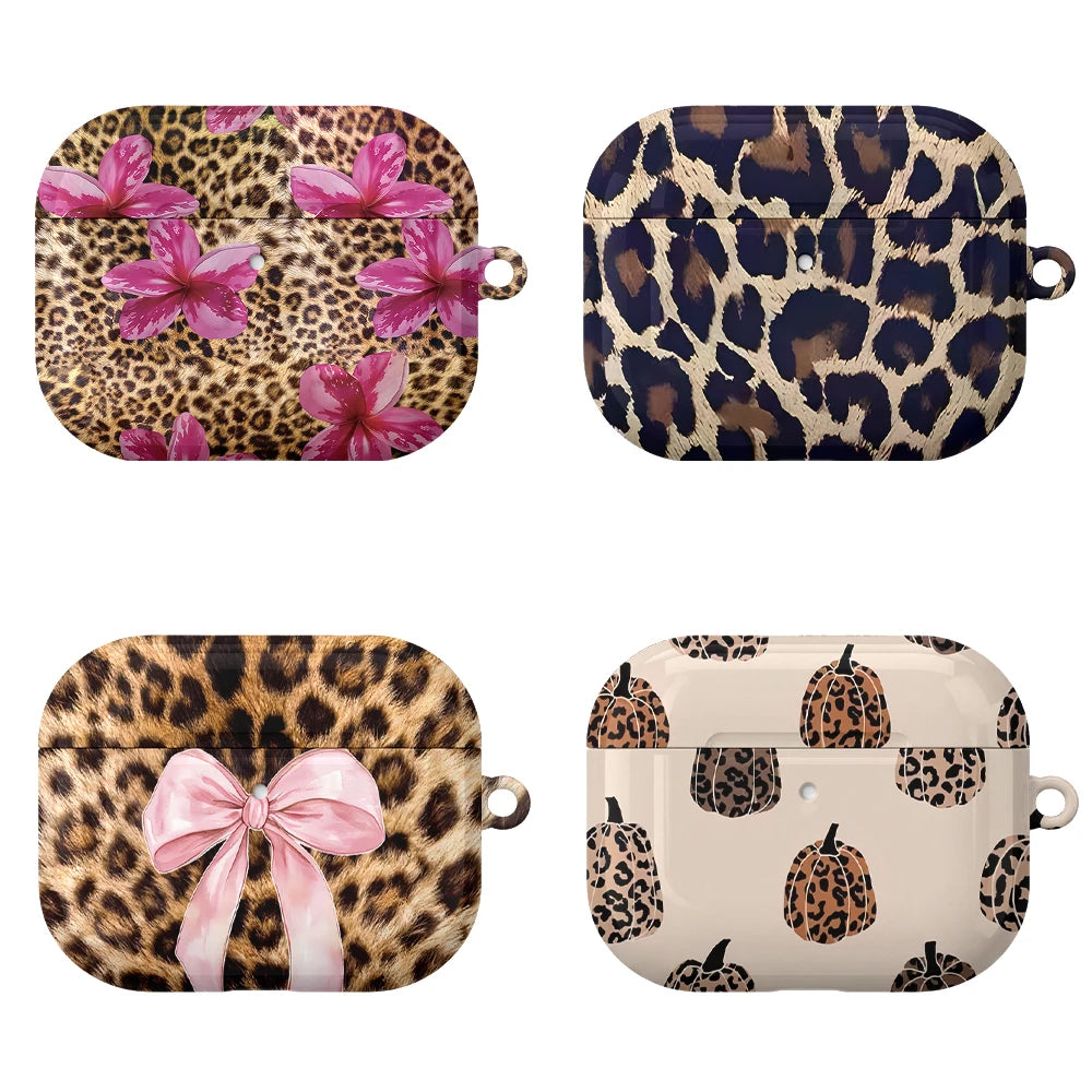 Pink Leopard Bloom AirPods Case