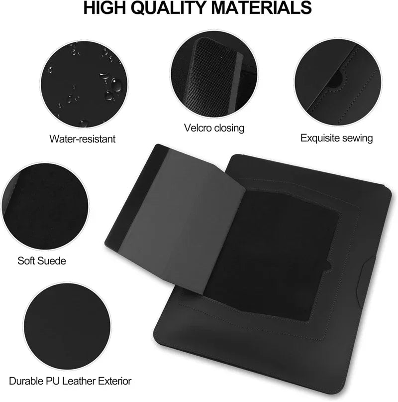 Premium Adjustable Leather Laptop Sleeve - Image 2