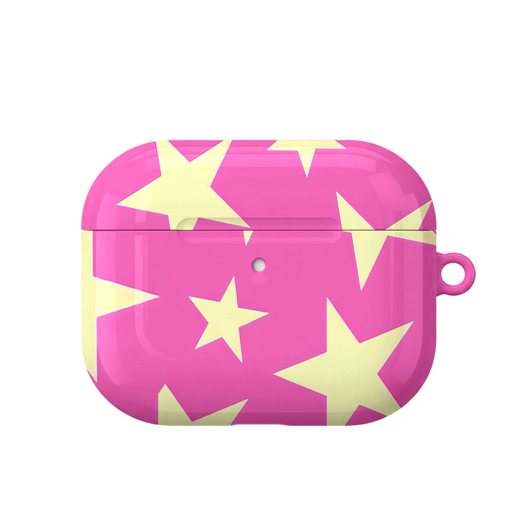 Pink Star Club AirPods Case