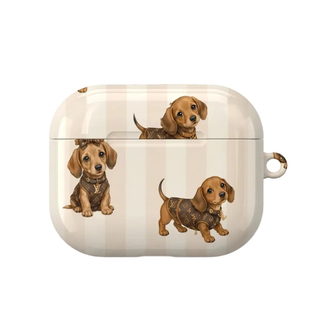 Dachshund Parade AirPods Case
