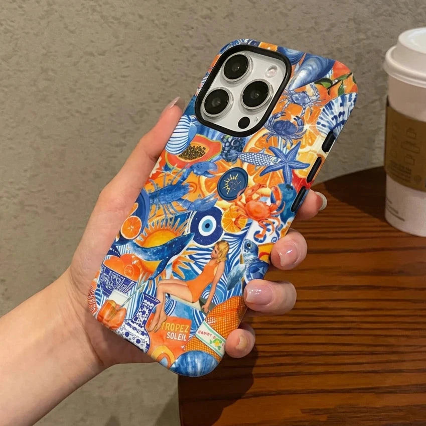 Blue Collage Case