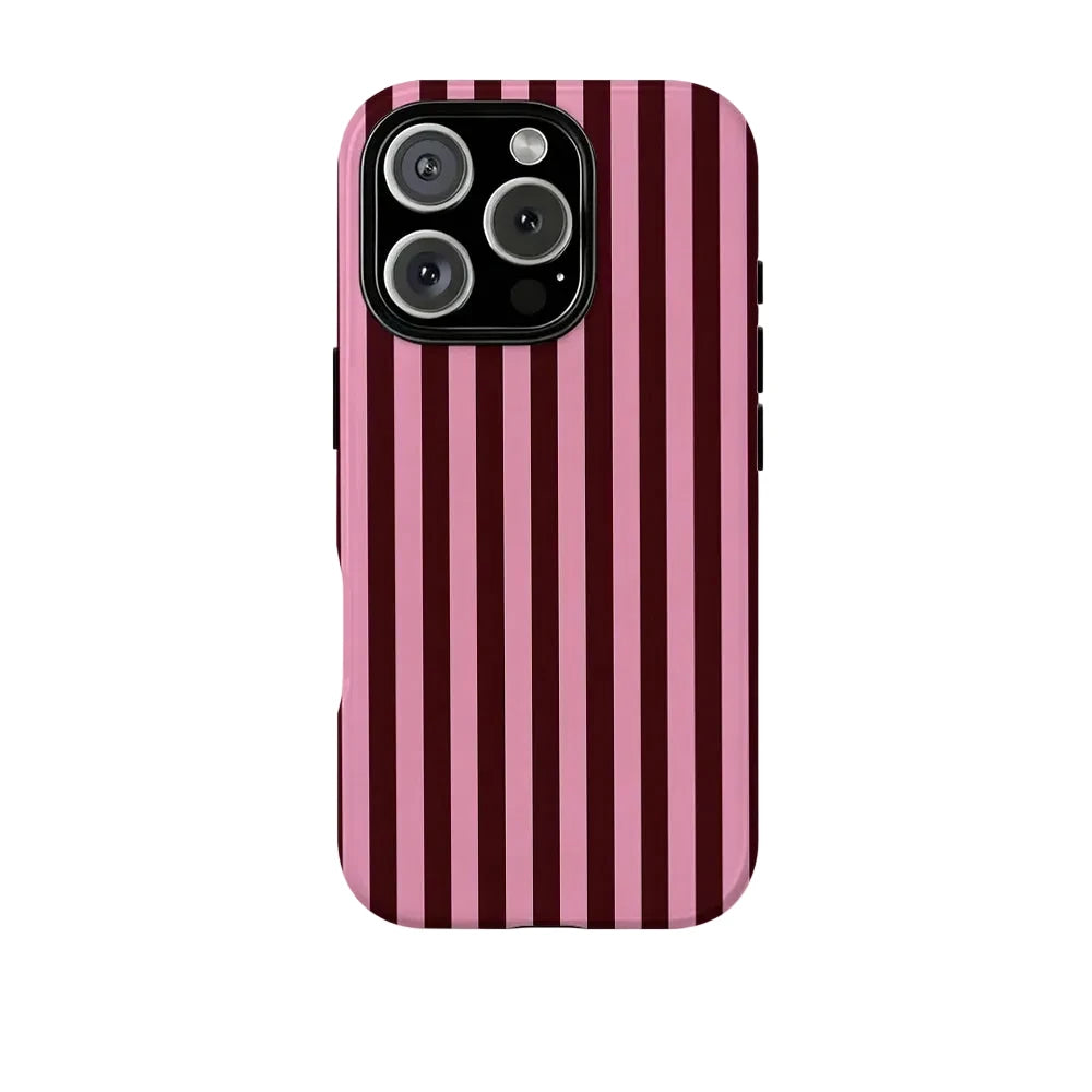Mocha Rose Stripe Case