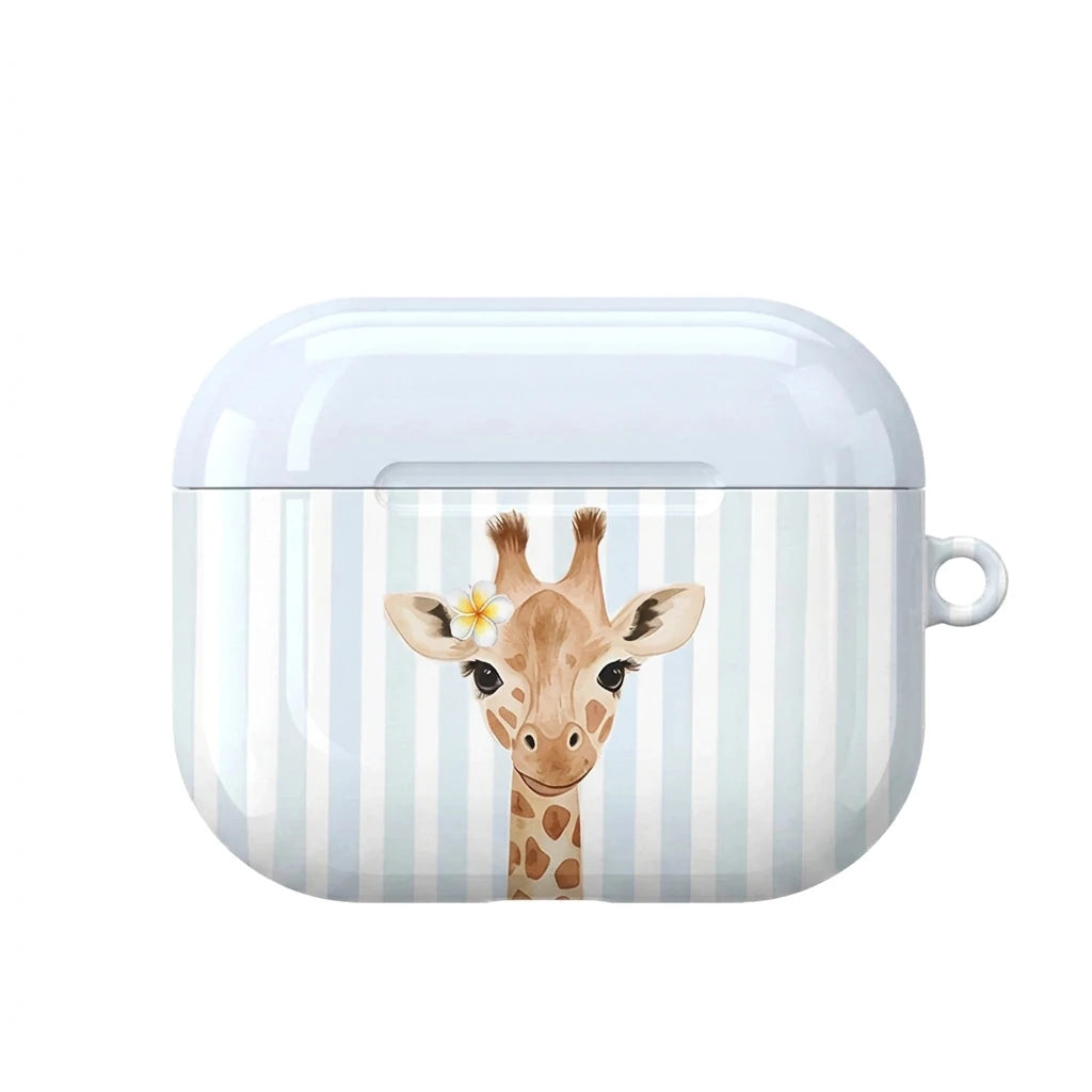 Baby Blue Giraffe AirPods Case