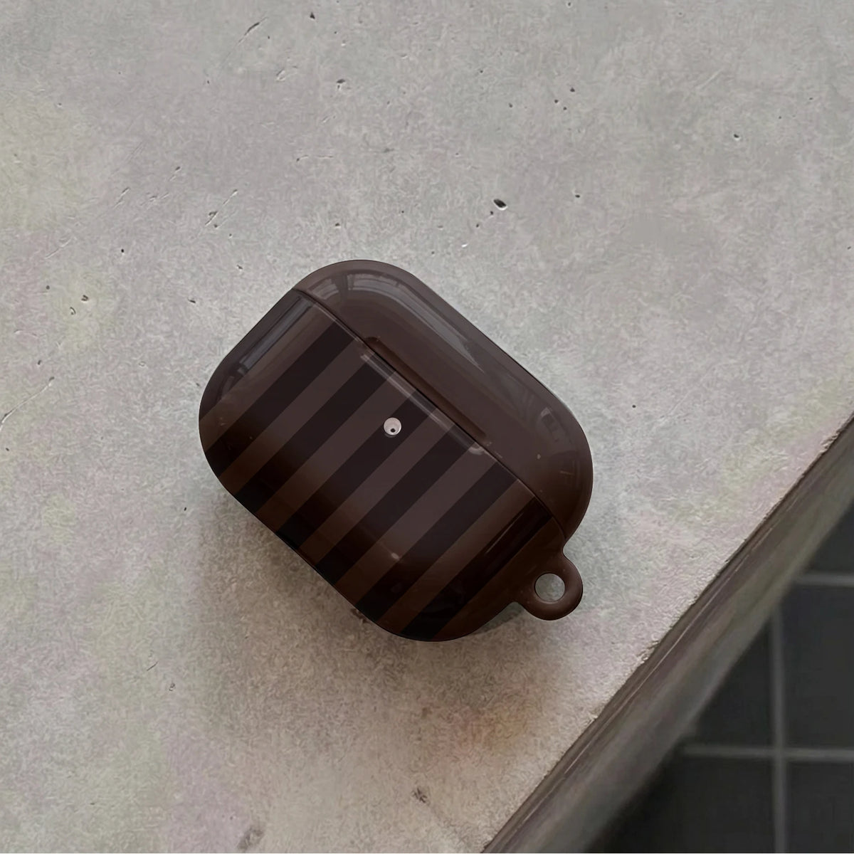 Mocha Stripe AirPods Case