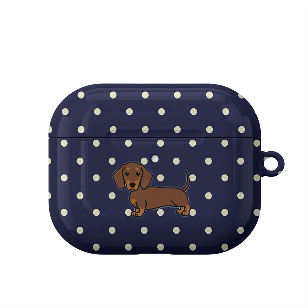 Midnight Dachshund AirPods Case